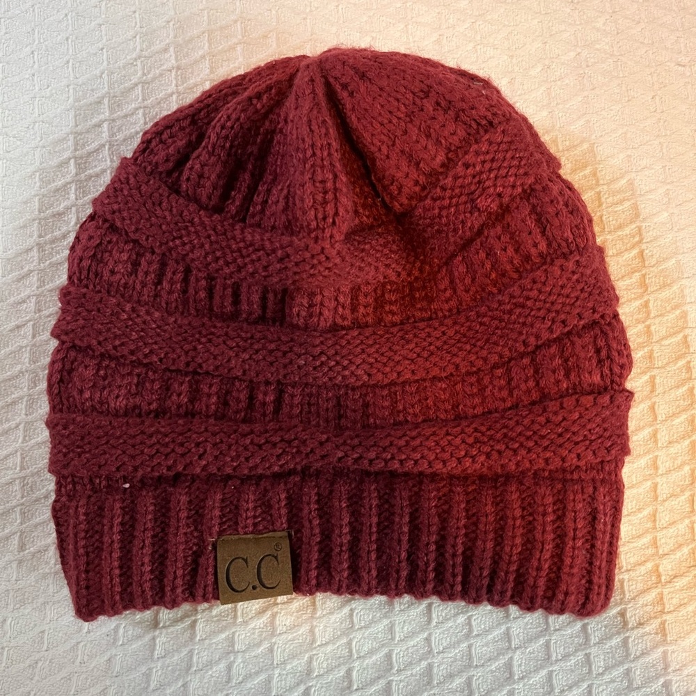 C.C. Cable Knit Beanie